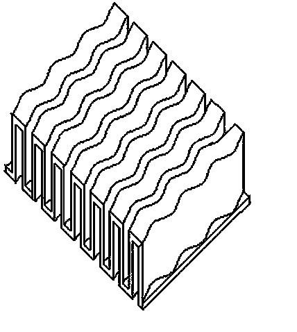 Automatic numerical control fin formation preparing method