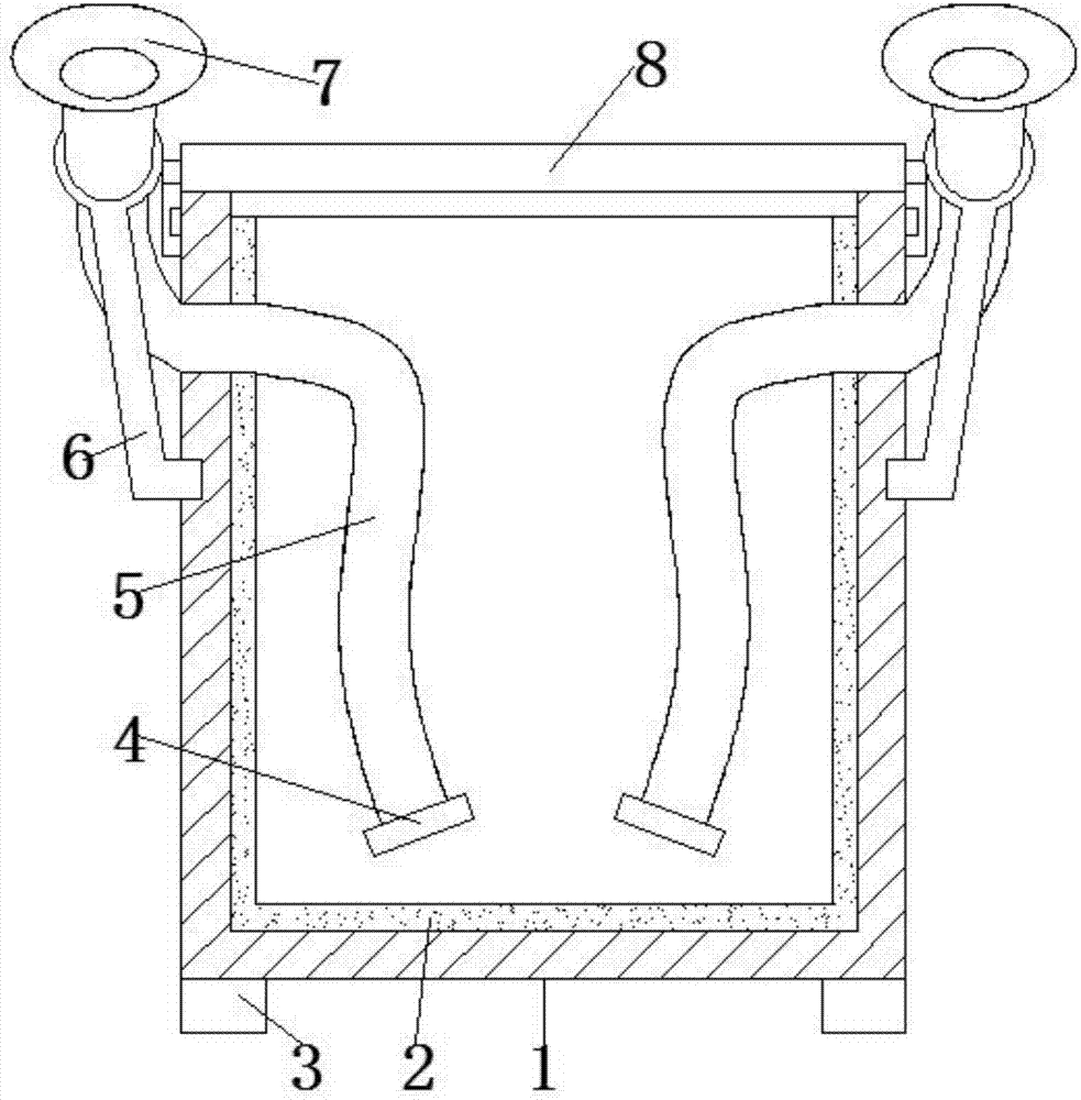 Plum picking device for plum tree planting