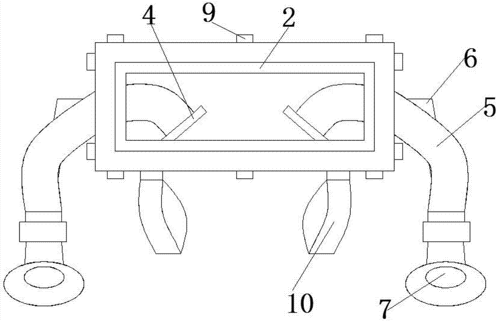 Plum picking device for plum tree planting