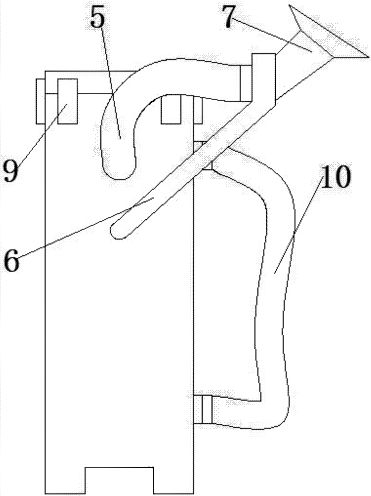 Plum picking device for plum tree planting