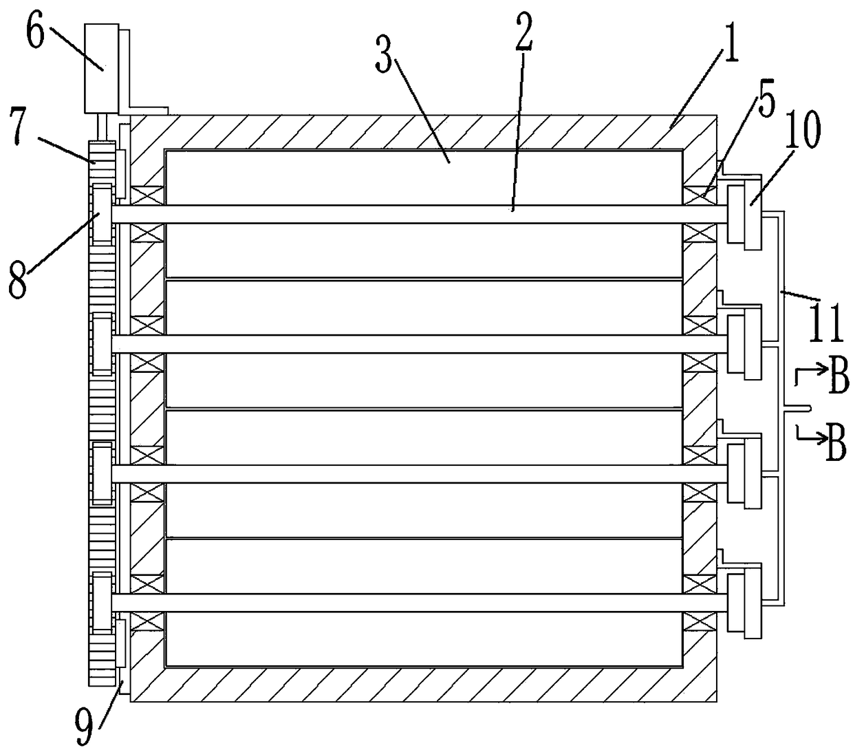 Continuous mode black tea fermentation machine