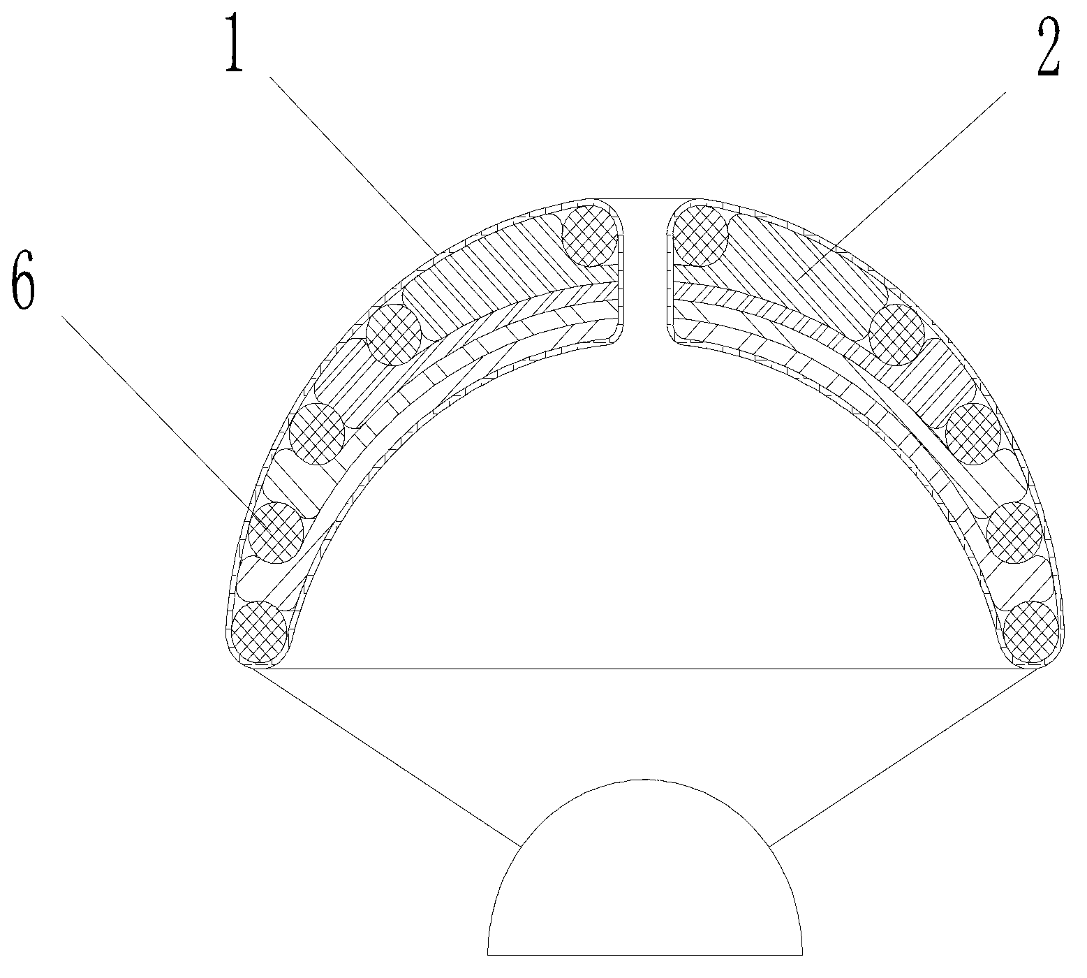 Medium and small-sized umbrella-type airship and control method thereof