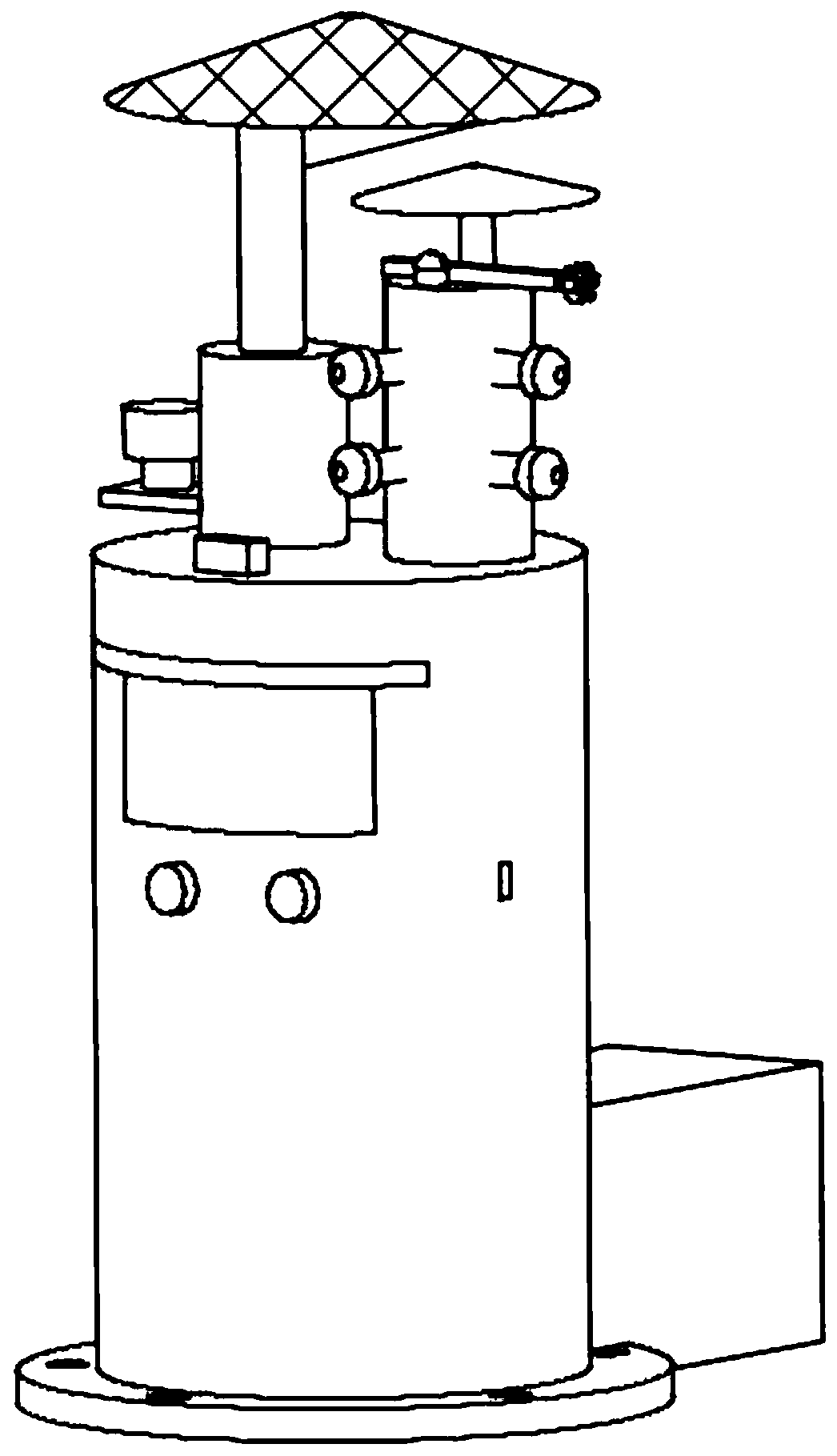 Wireless sensing monitoring device for constructional engineering and use method