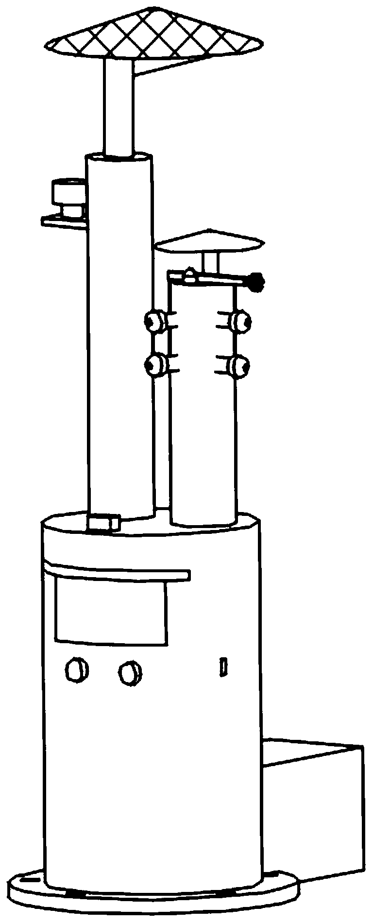 Wireless sensing monitoring device for constructional engineering and use method