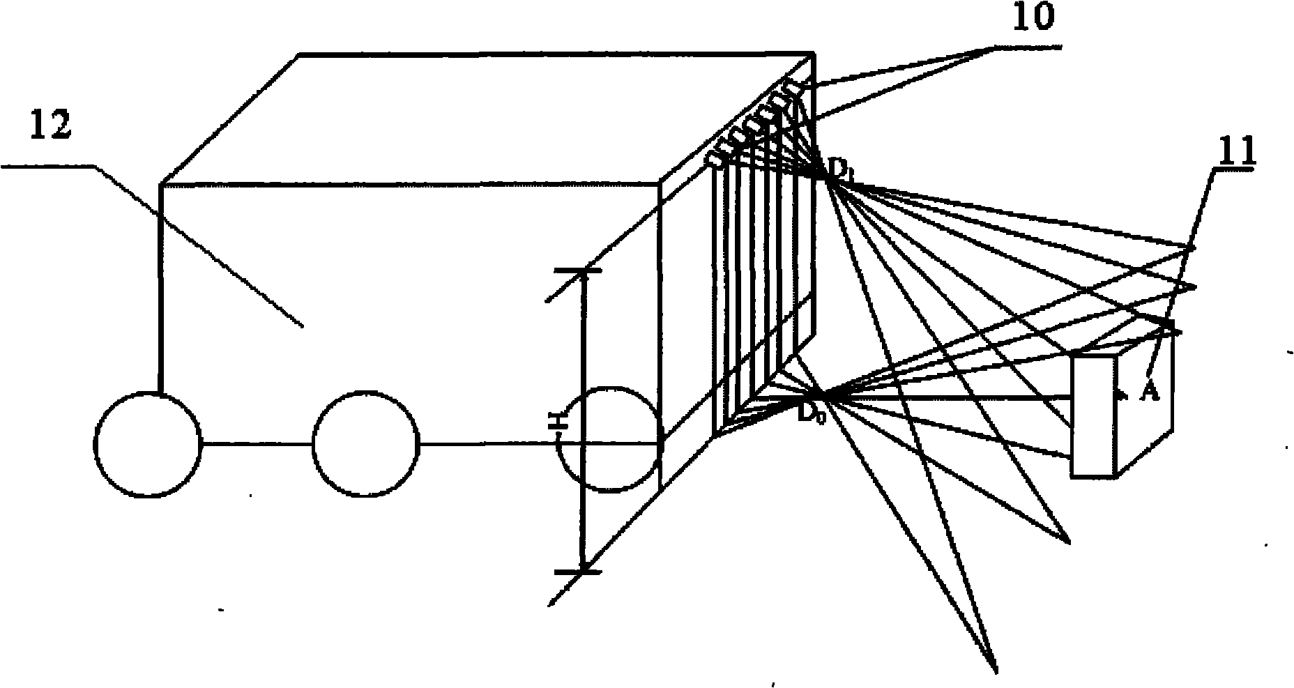 Method for perceiving star catalogue topography by laser stripe information