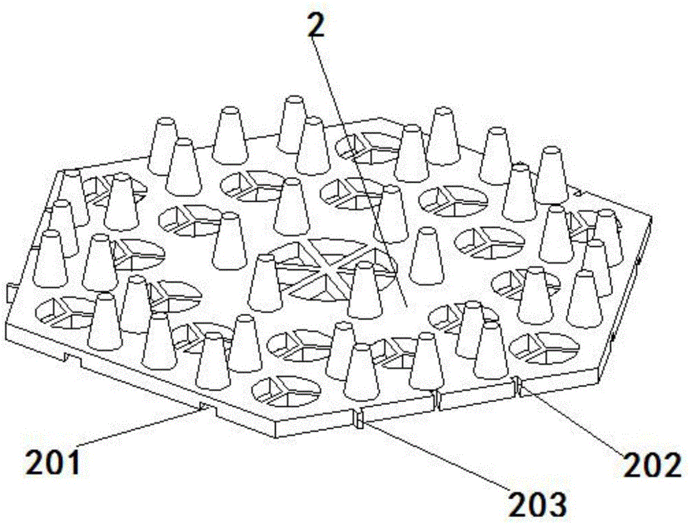 High-strength combined type drain plate