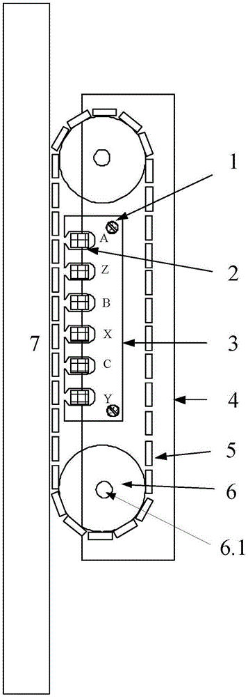 Steel plate wall climbing robot