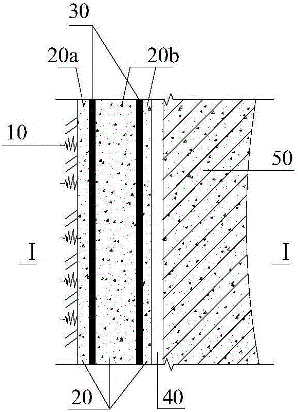 Tunnel primary support structure with built-in steel pipe frame