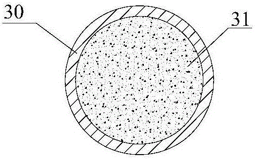 Tunnel primary support structure with built-in steel pipe frame