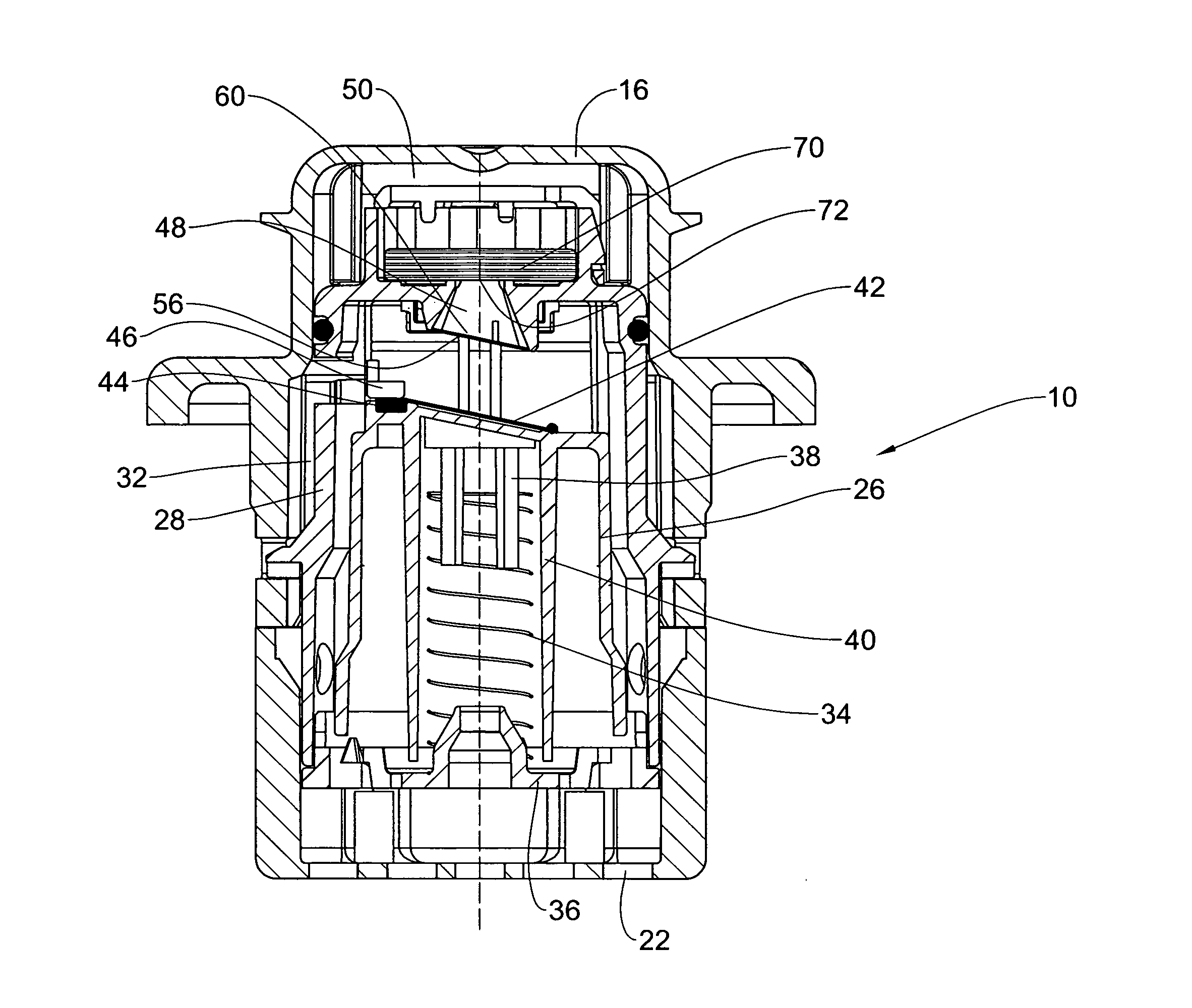 Roll over vent valve