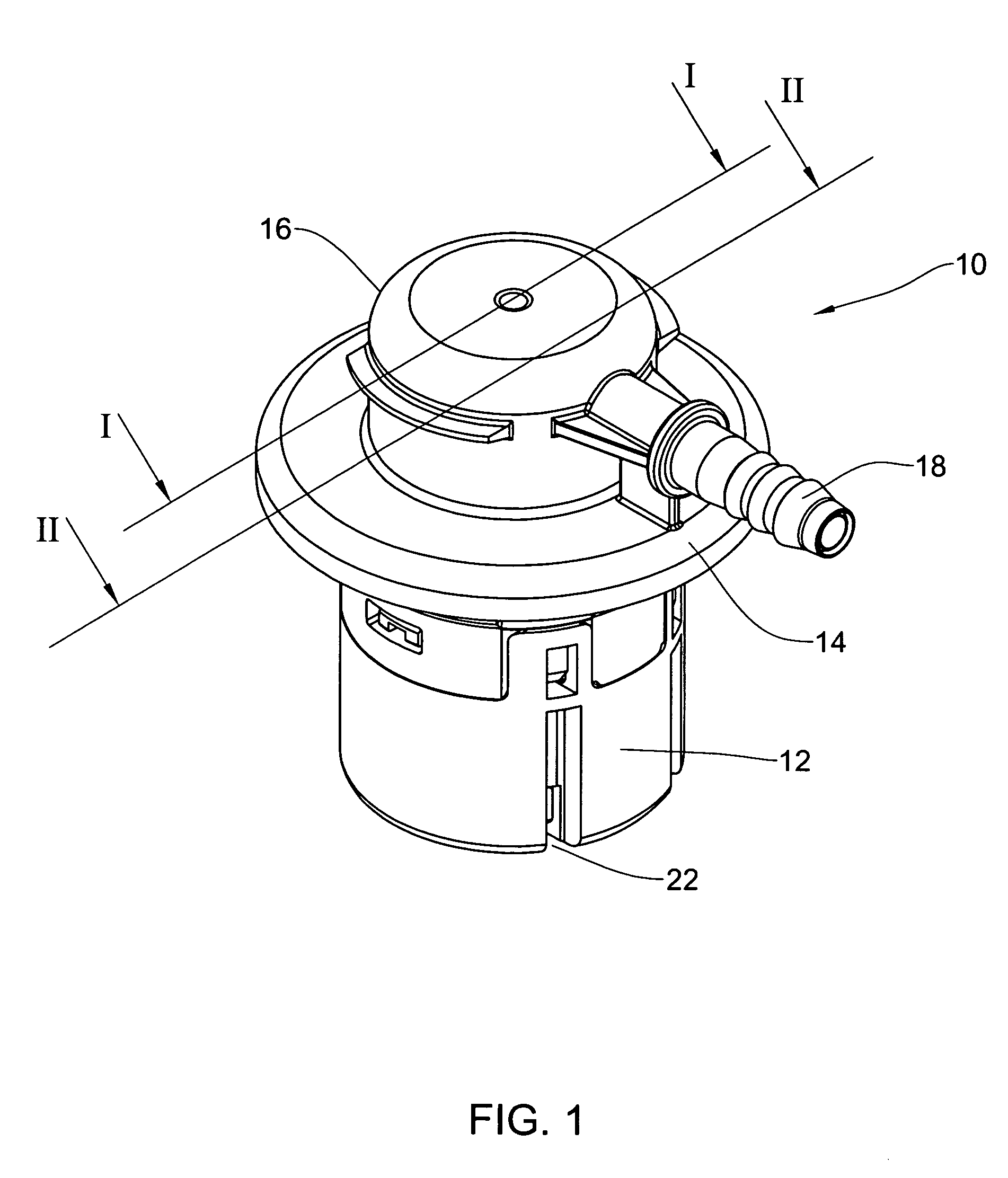 Roll over vent valve