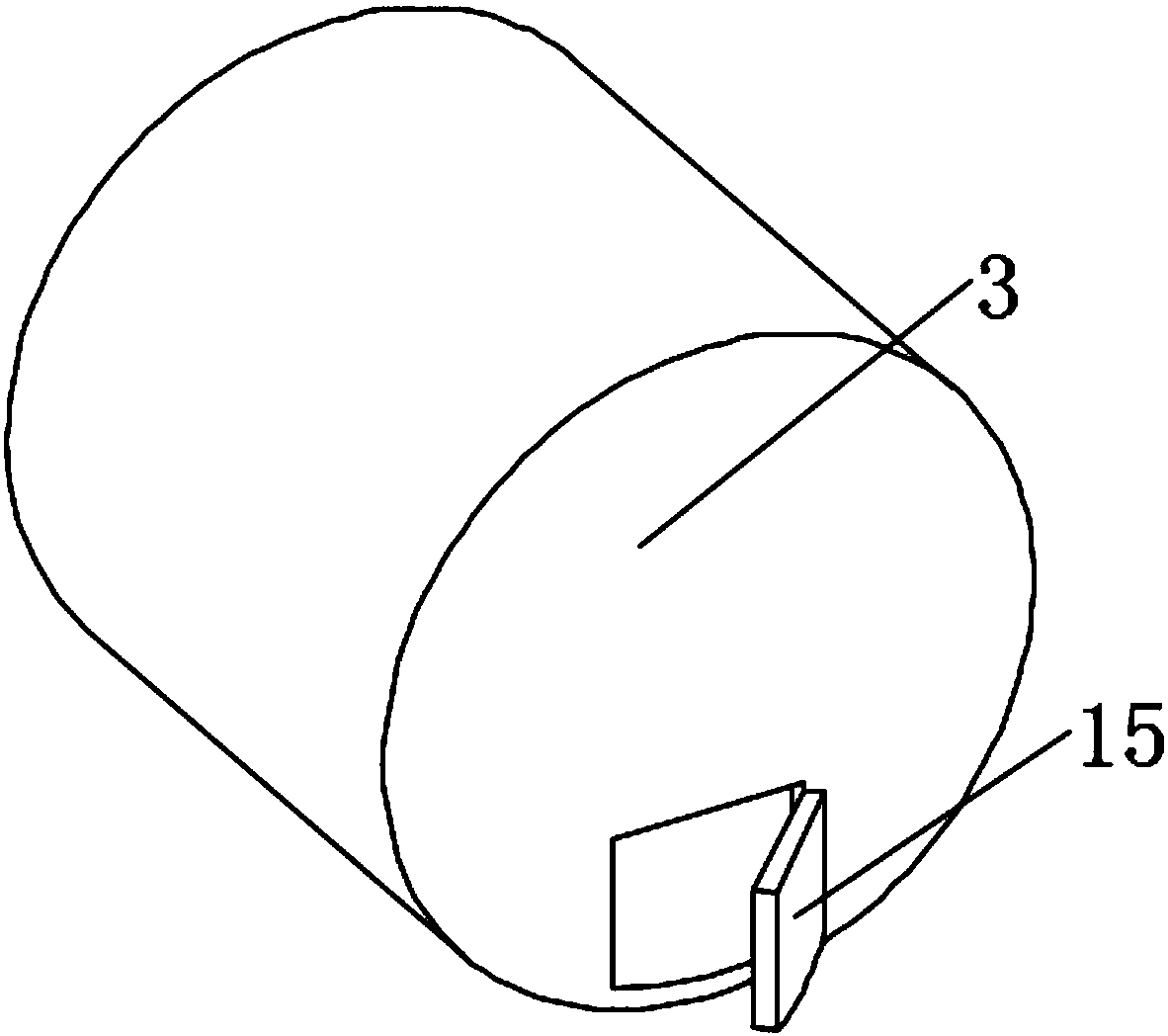 Biomass fertilizer material mixing device