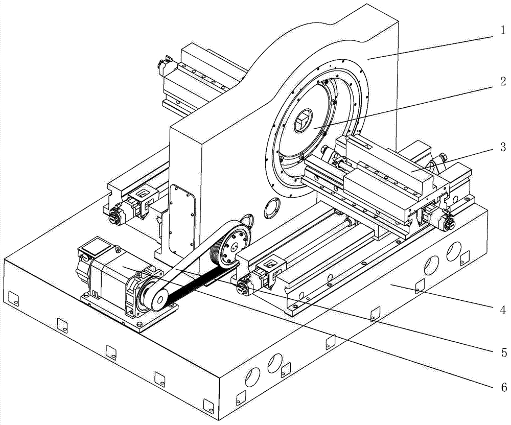 A CNC double-sided lathe for processing large-diameter thin-walled disk parts