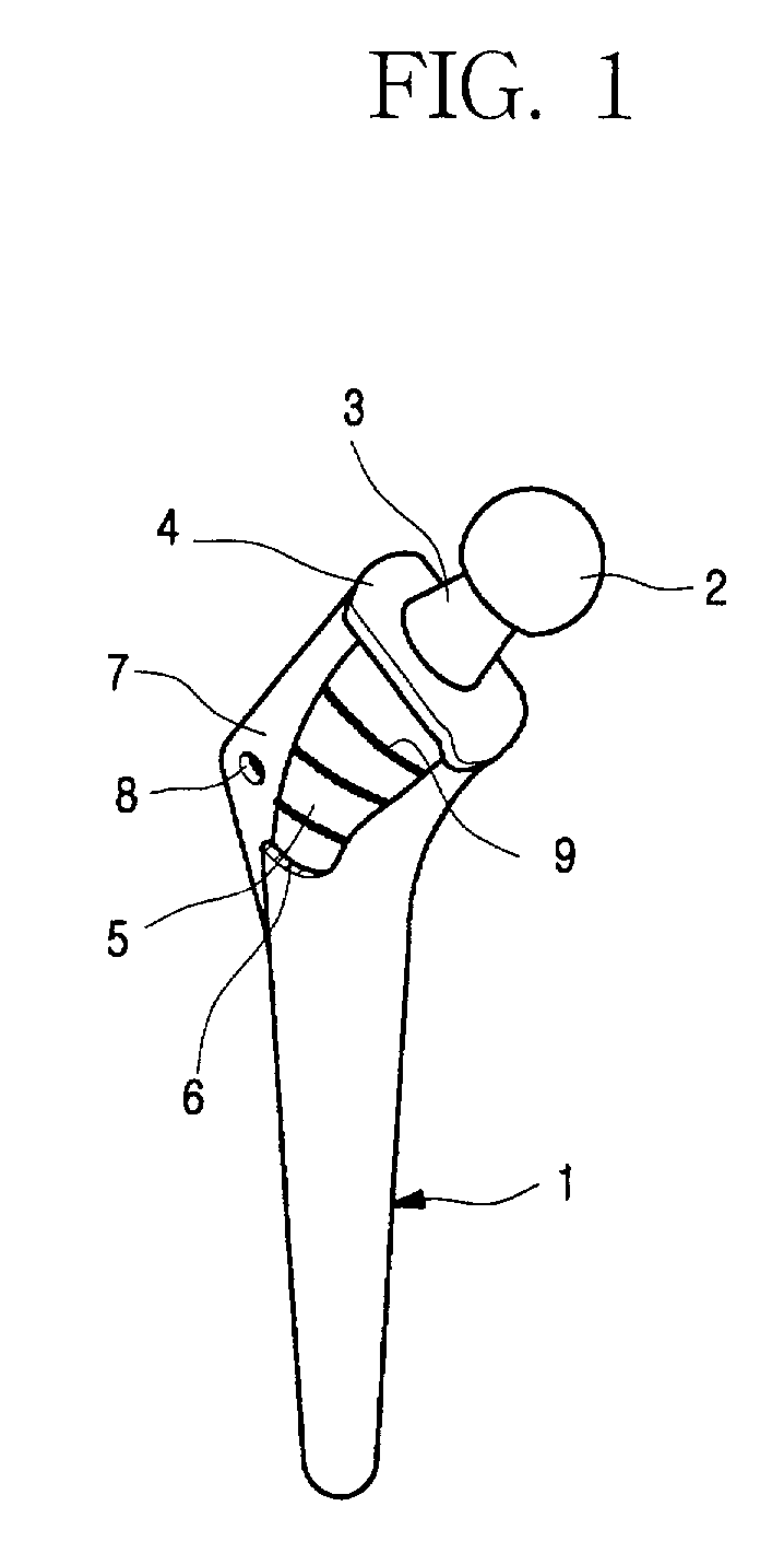 Plastic jacket for a cementless artificial joint stem and artificial joint having the jacket