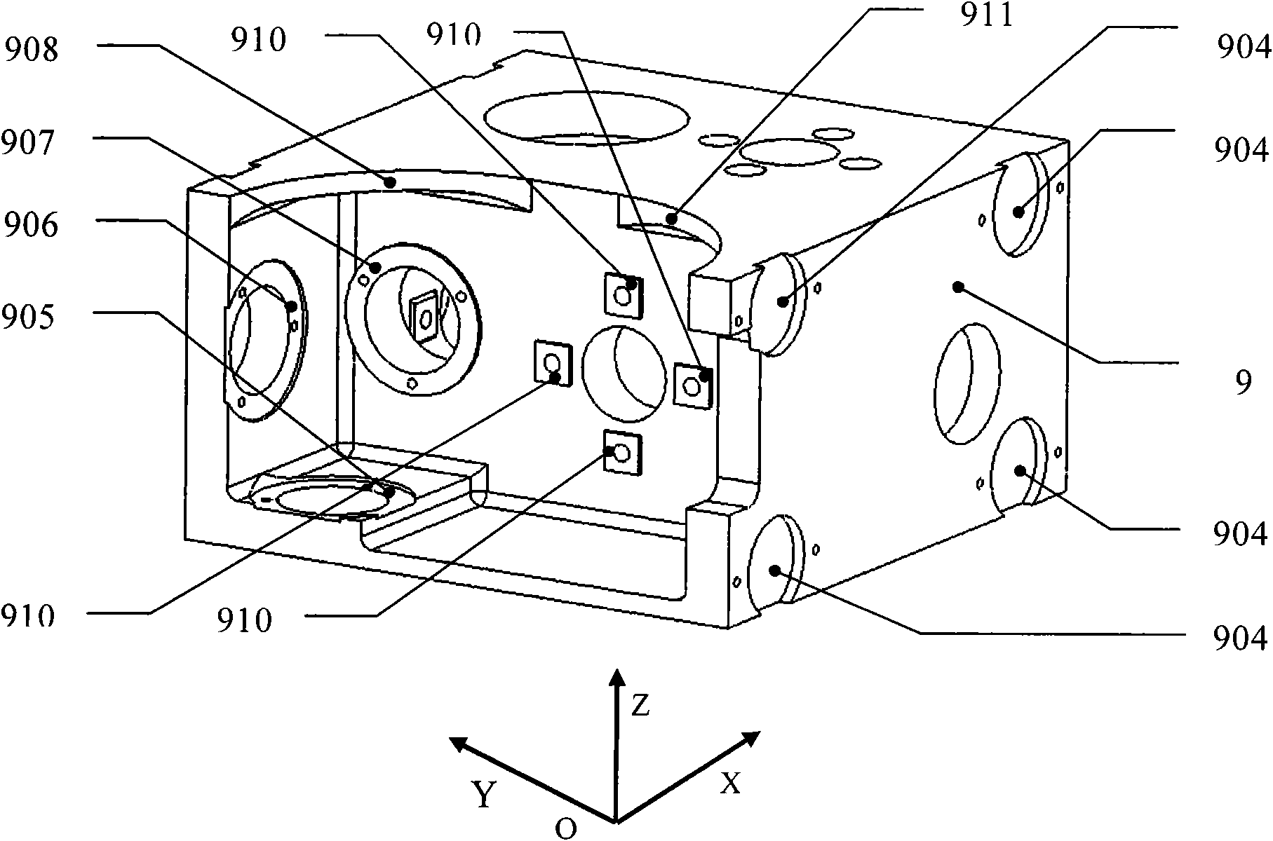 High-precision laser gyroscope inertia measurement system for POS