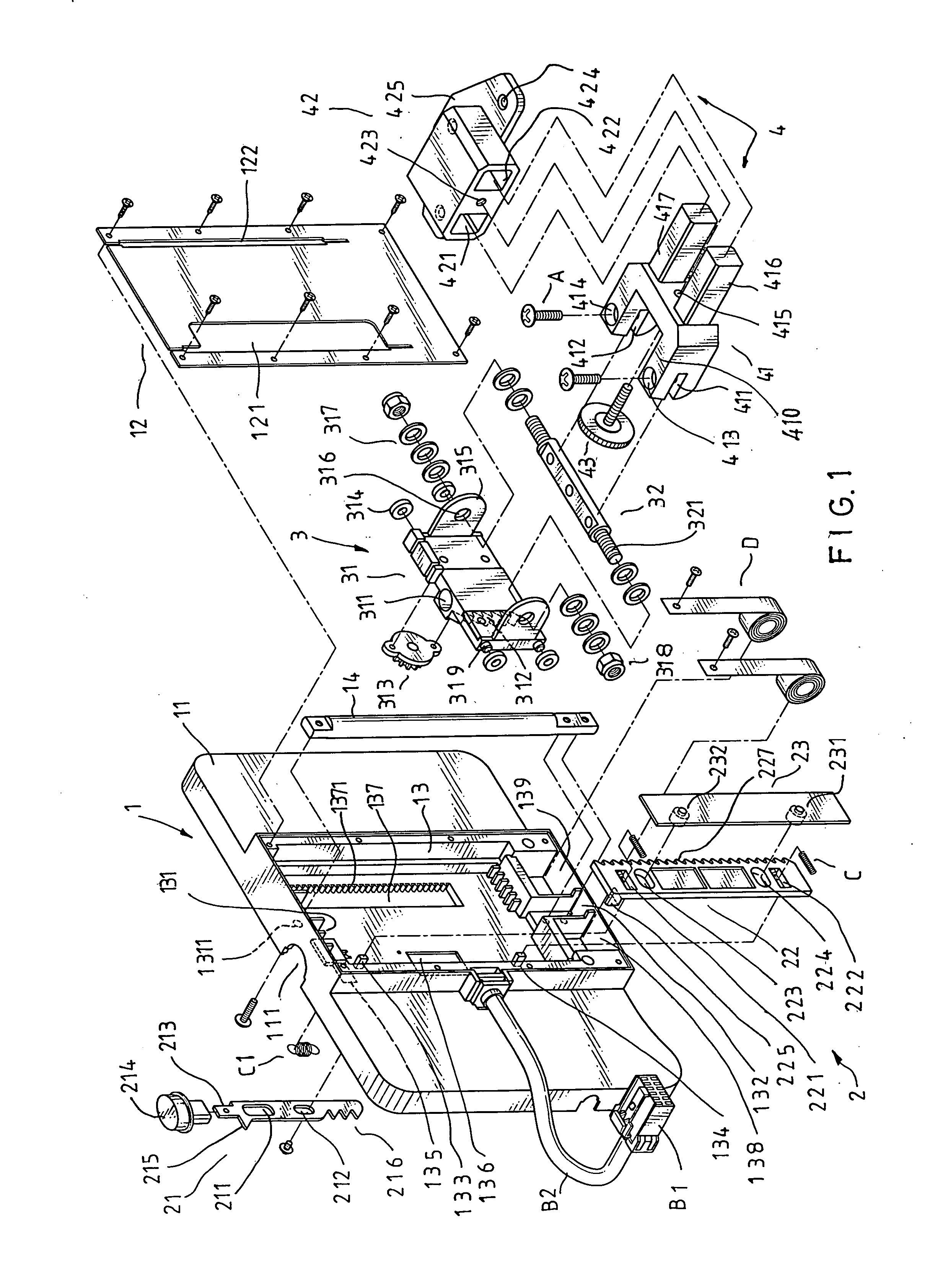 Structure for an adjustable support of monitor