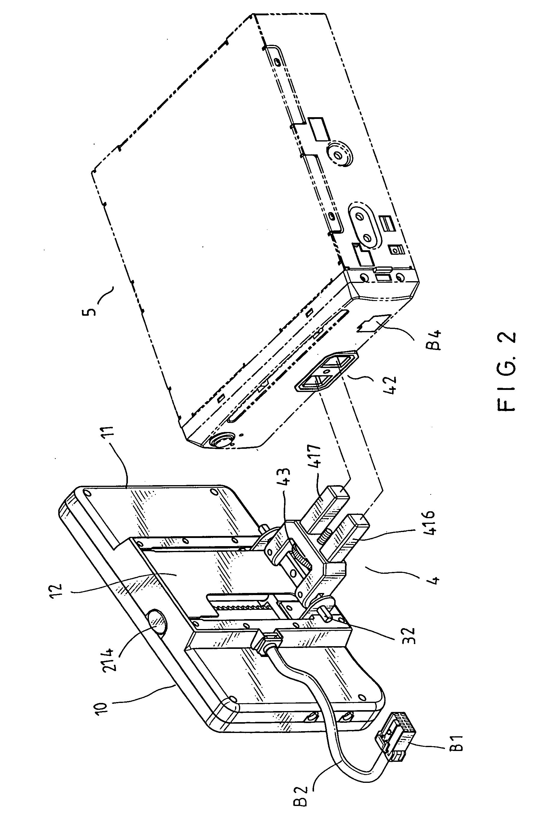 Structure for an adjustable support of monitor