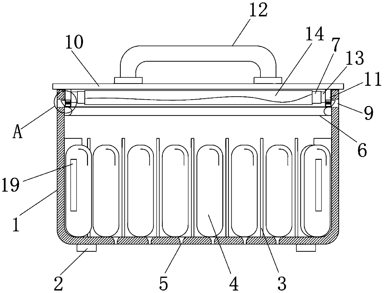 Anti-impact fresh-keeping packaging box for fruits