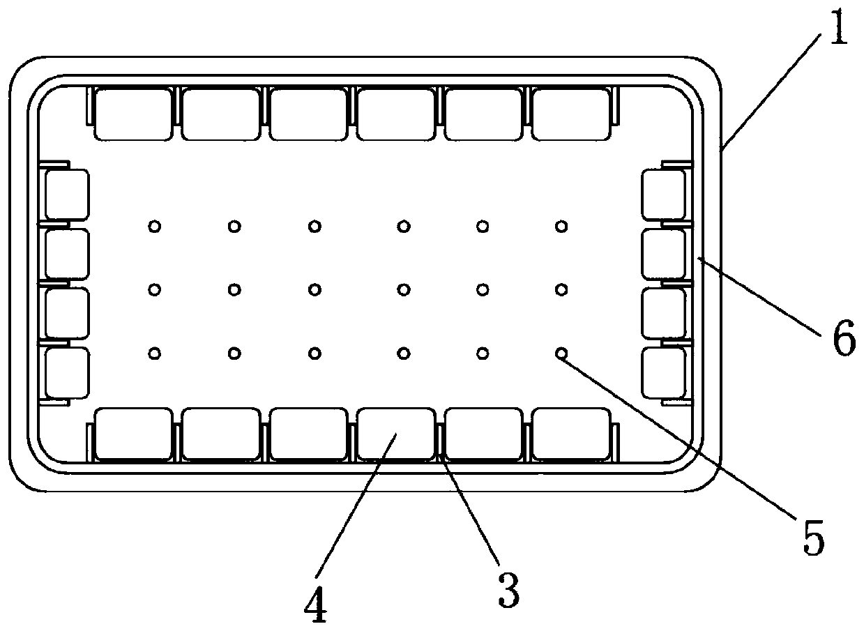 Anti-impact fresh-keeping packaging box for fruits