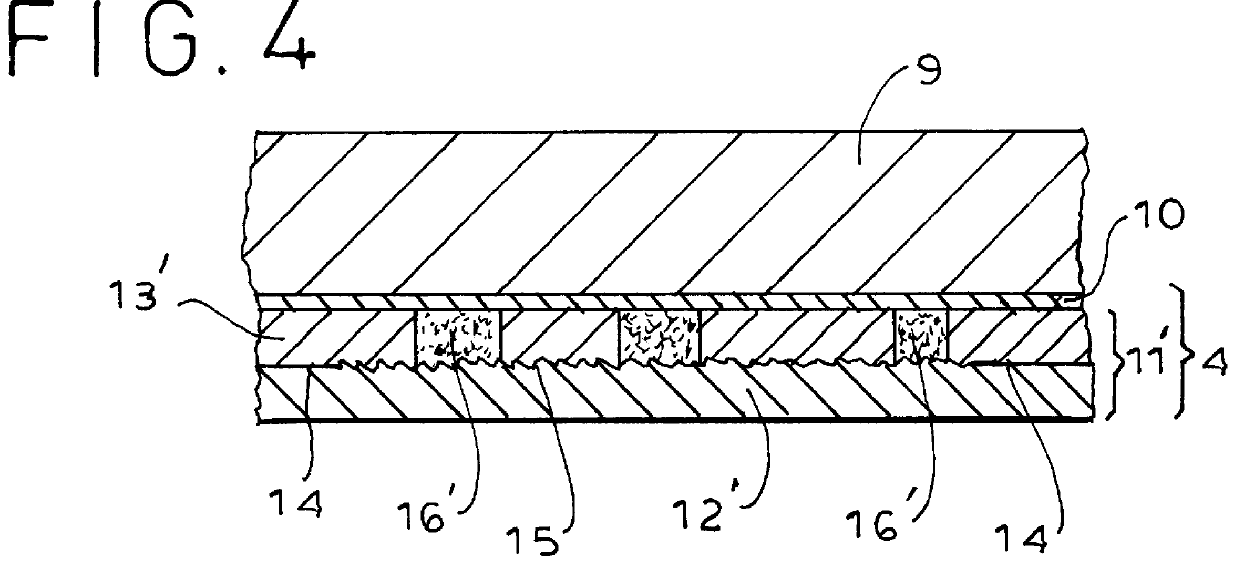 Document with doped optical security attribute, layer composite for making same and test device for testing the document for authenticity