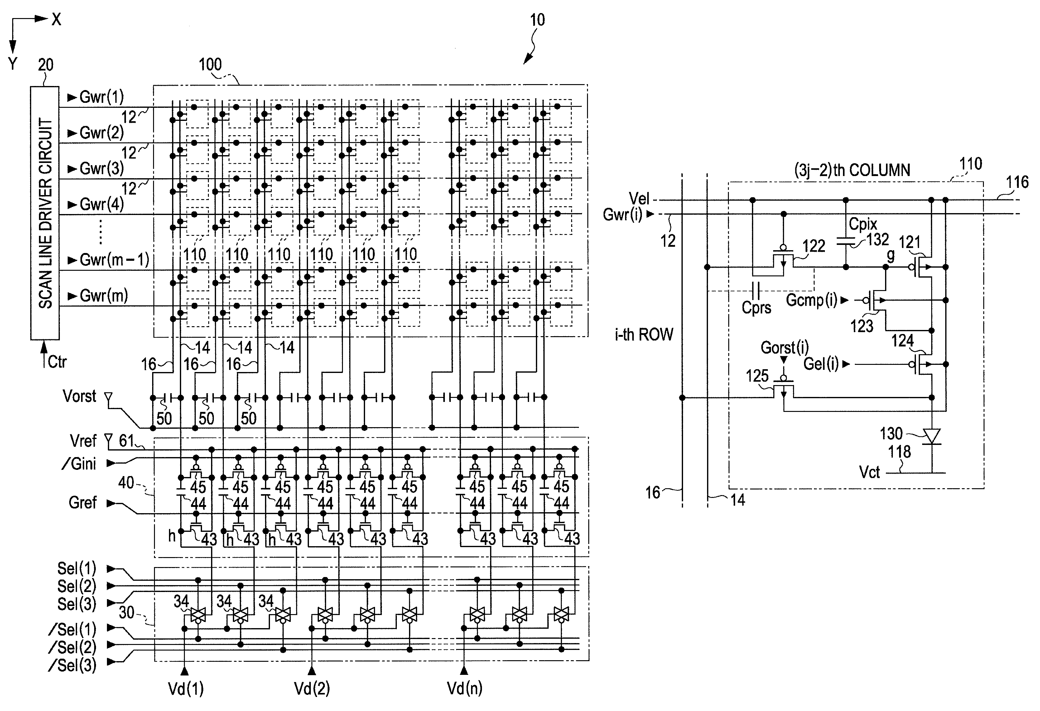 Electrooptic device, method for driving electrooptic device and electronic apparatus