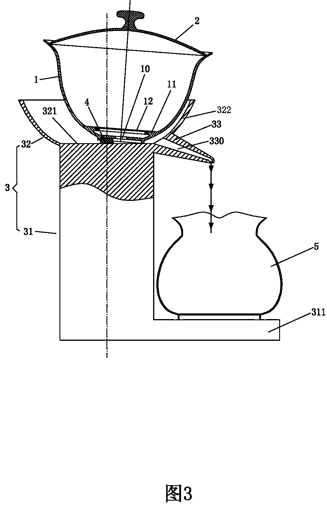 Anti-scald tea making device