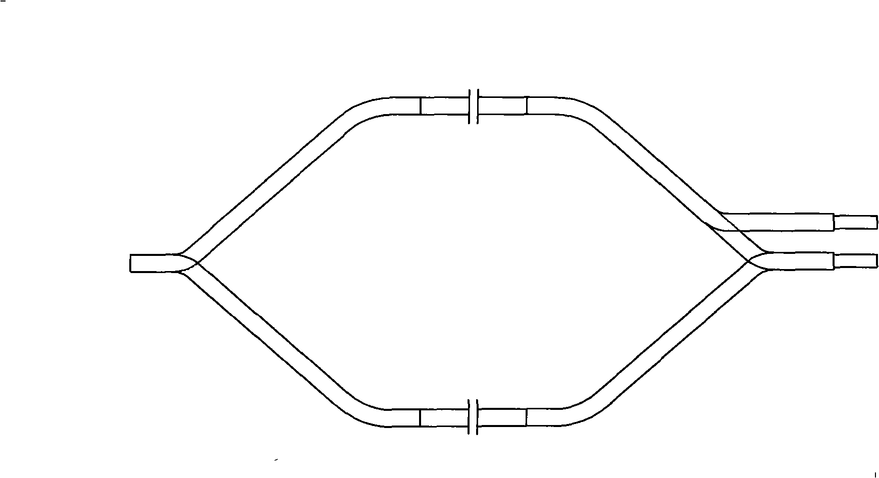 Loop type diffusion winding of turbine generator