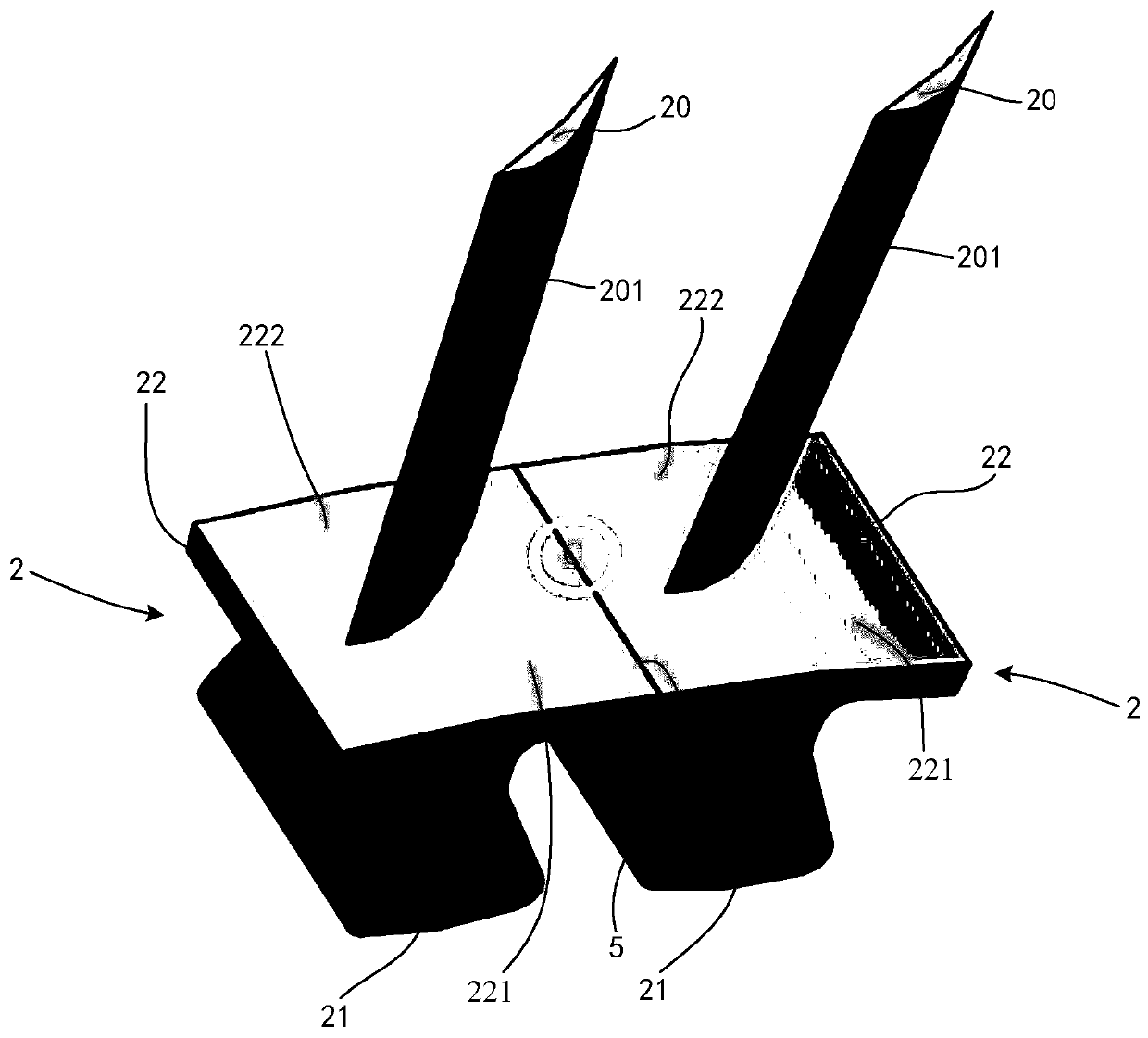 A rotor blade and an axial flow compressor