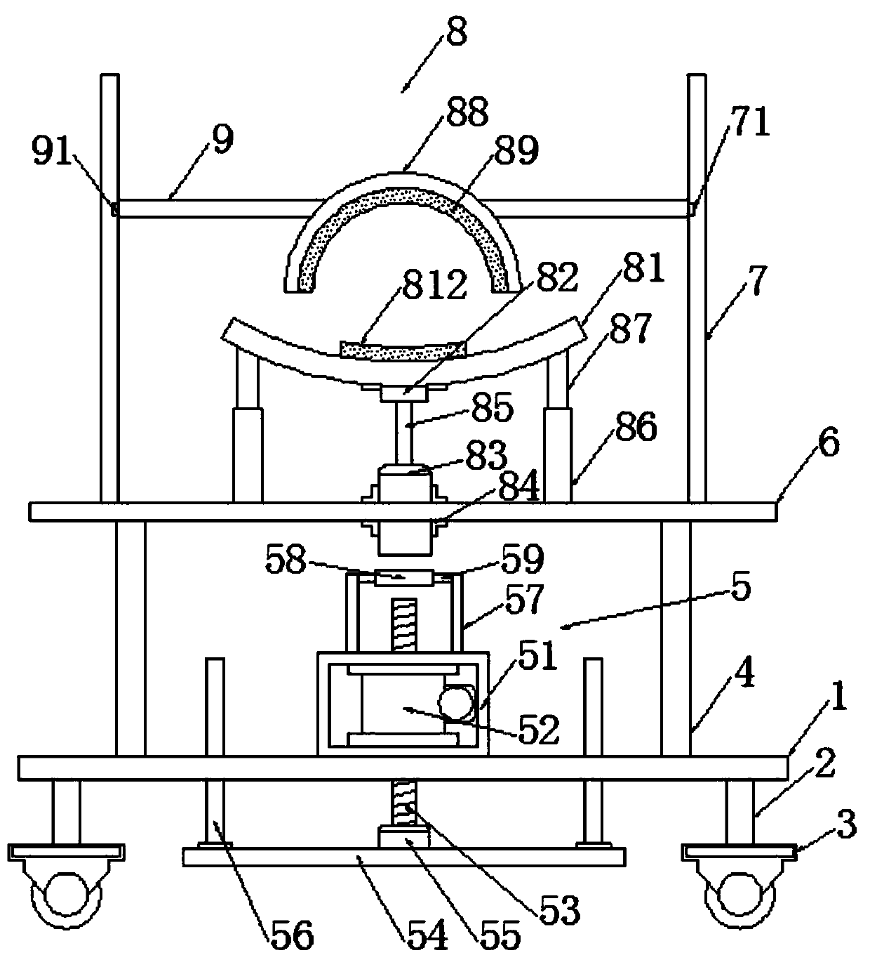 Pipeline fixing device for pipe fitting welding