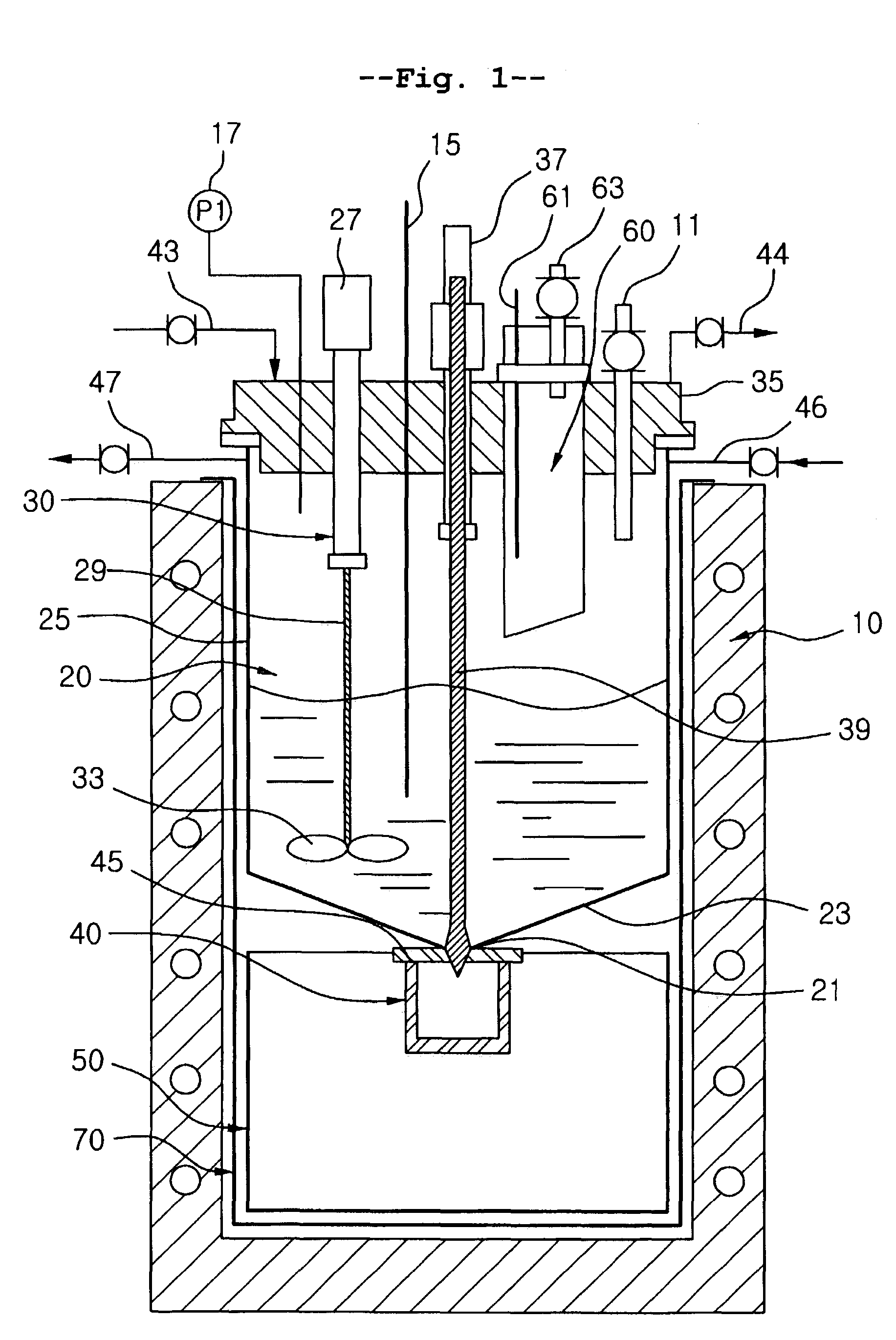 Device for metallizing uranium oxide and recovering uranium