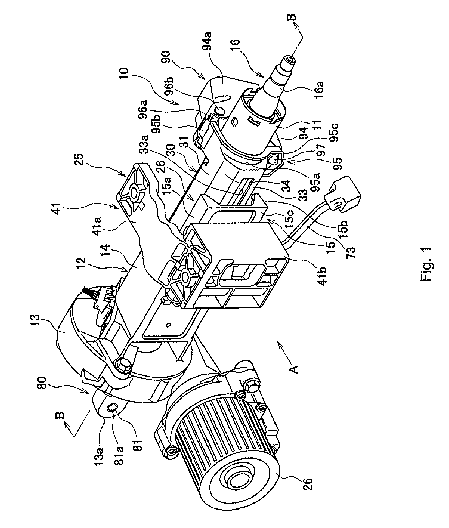 Steering apparatus for vehicle