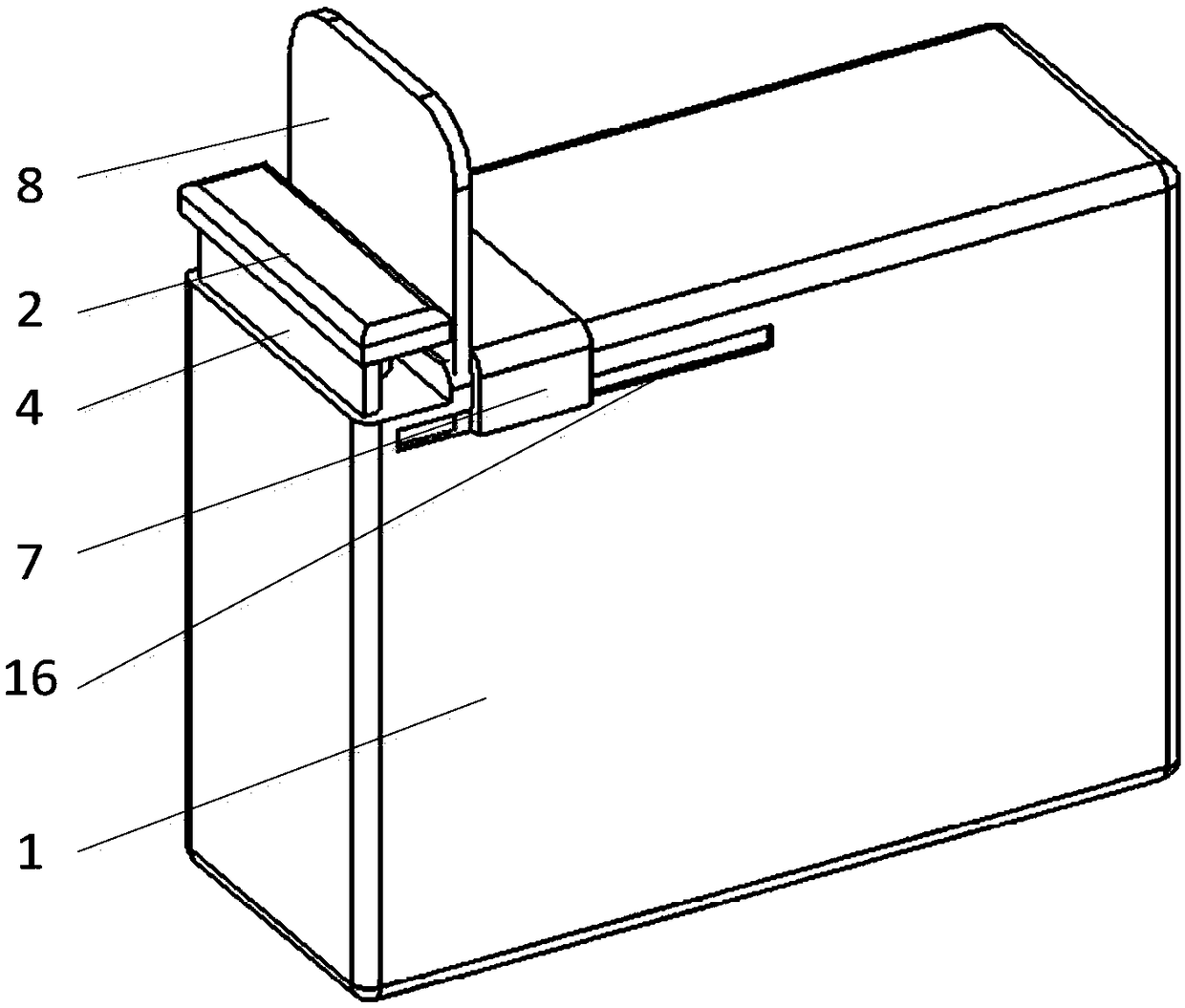 Blood glucose test strip box