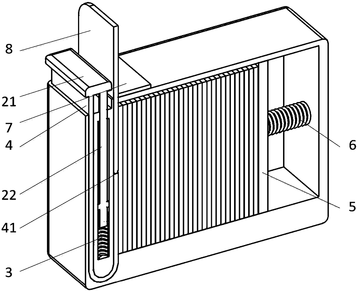 Blood glucose test strip box