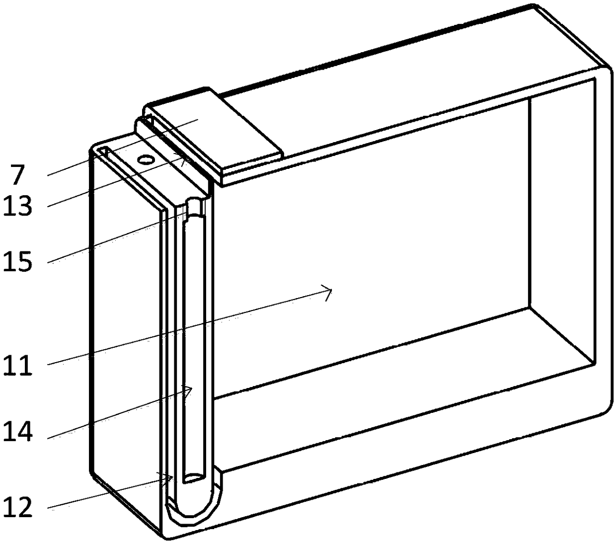 Blood glucose test strip box