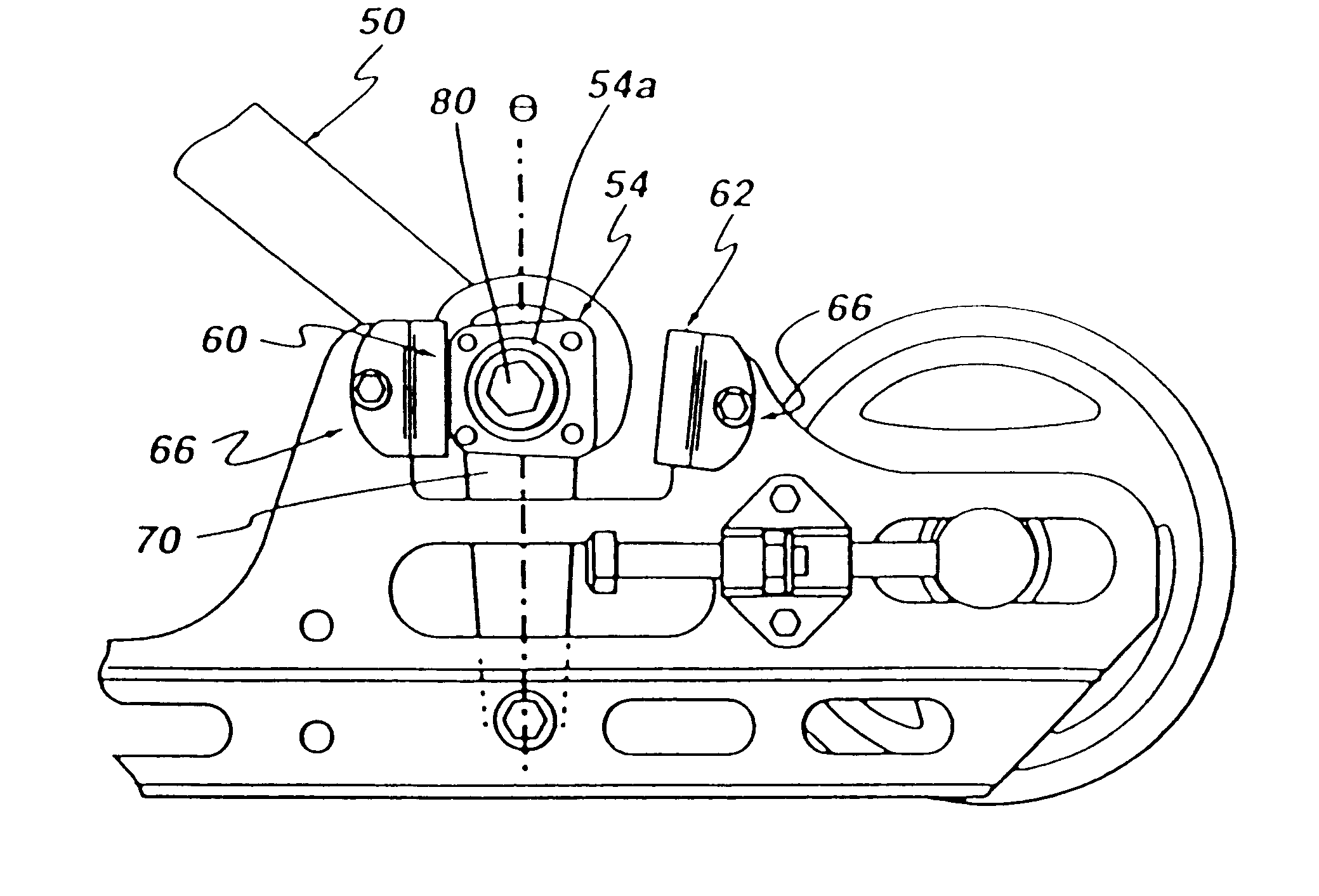 Adjustable rear suspension for a tracked vehicle