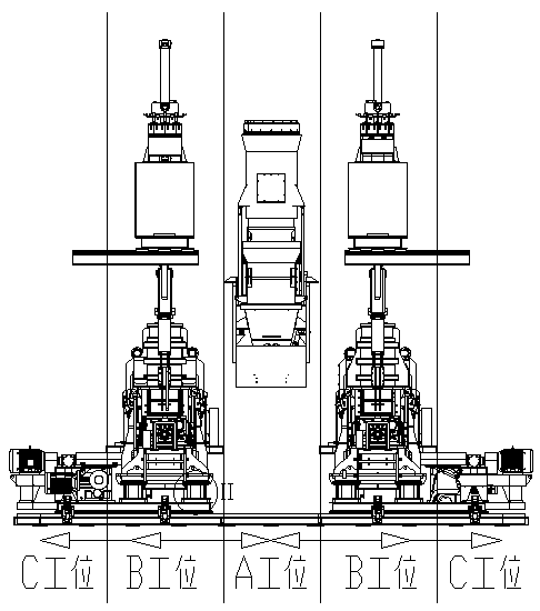 Anode carbon block vibration forming machine