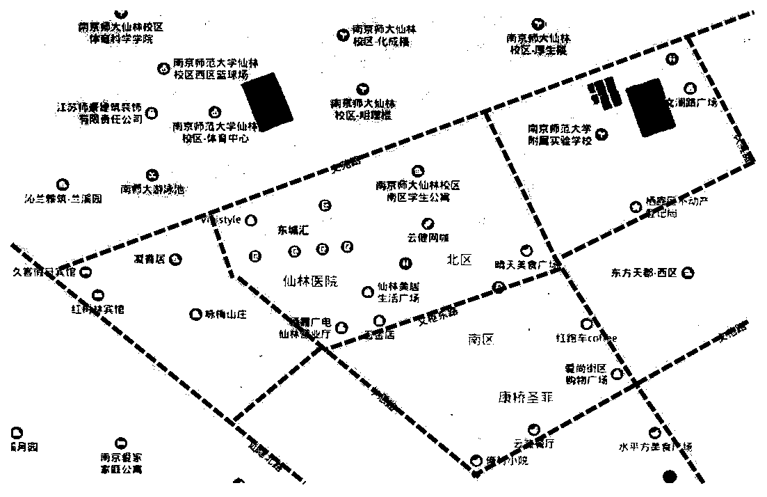 Shared vehicle standard parking area division method