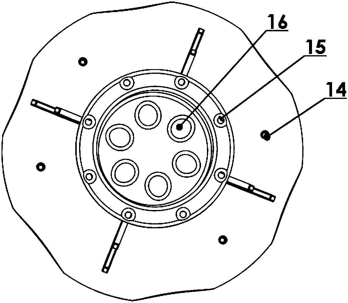 Propeller and steering engine hybrid power propulsion mechanical jellyfish