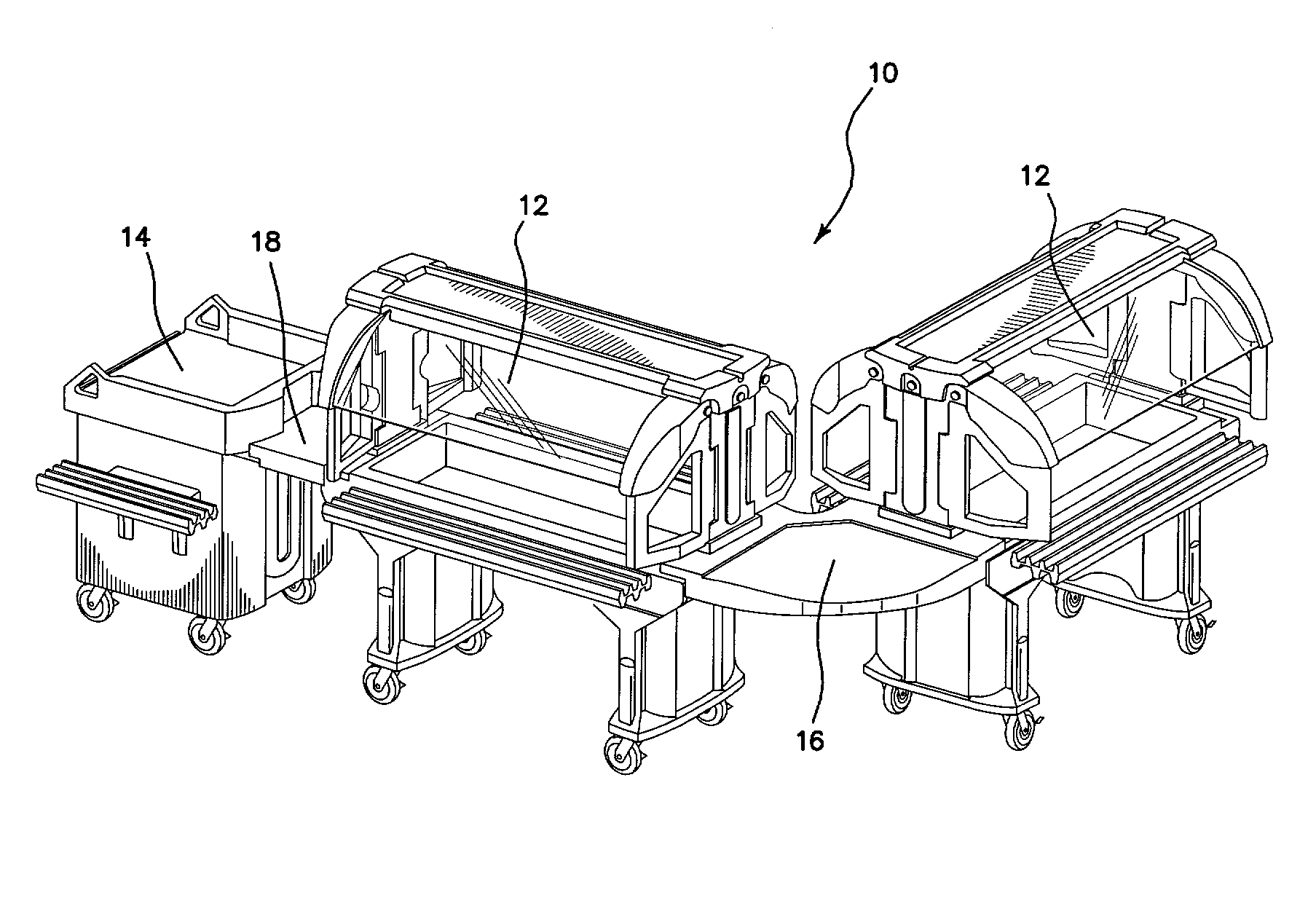 Collapsible Food Service System