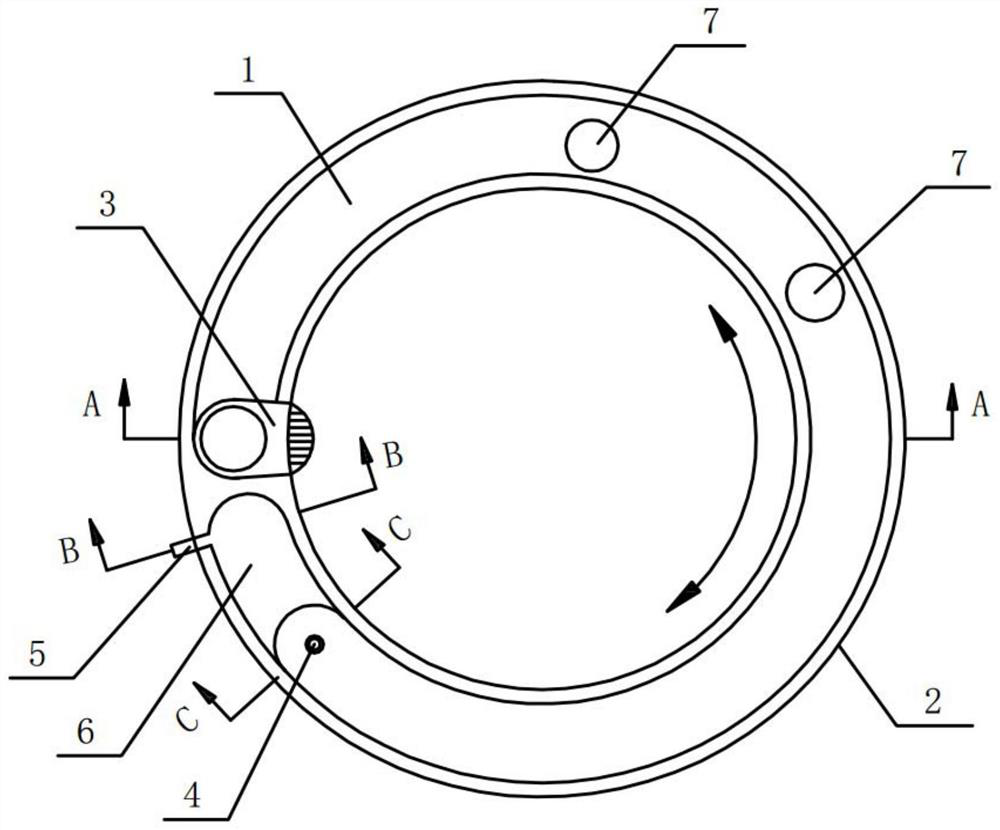 Dissolving structure of washing powder and washing machine