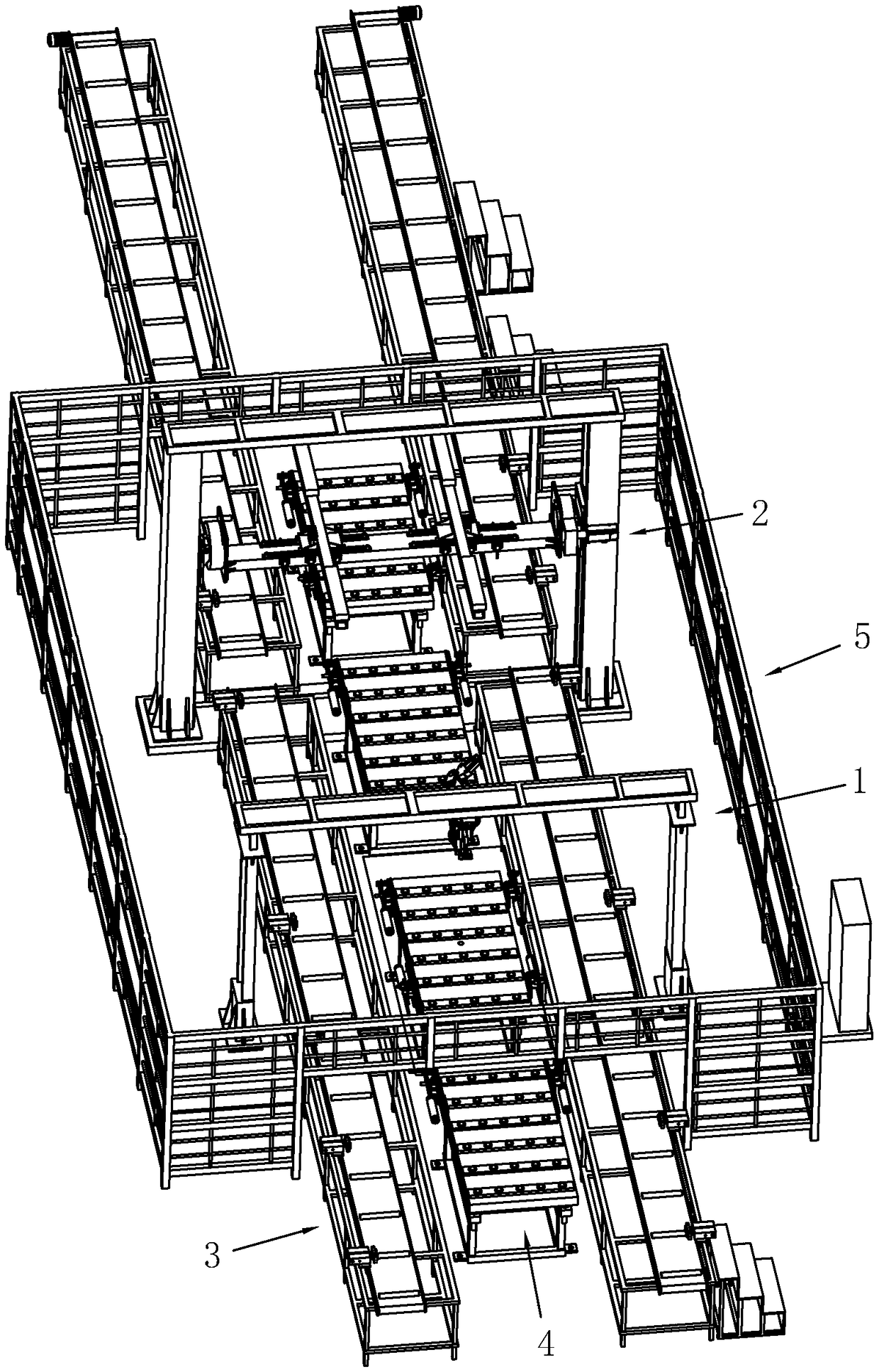 Automatic production line of civil protection gate