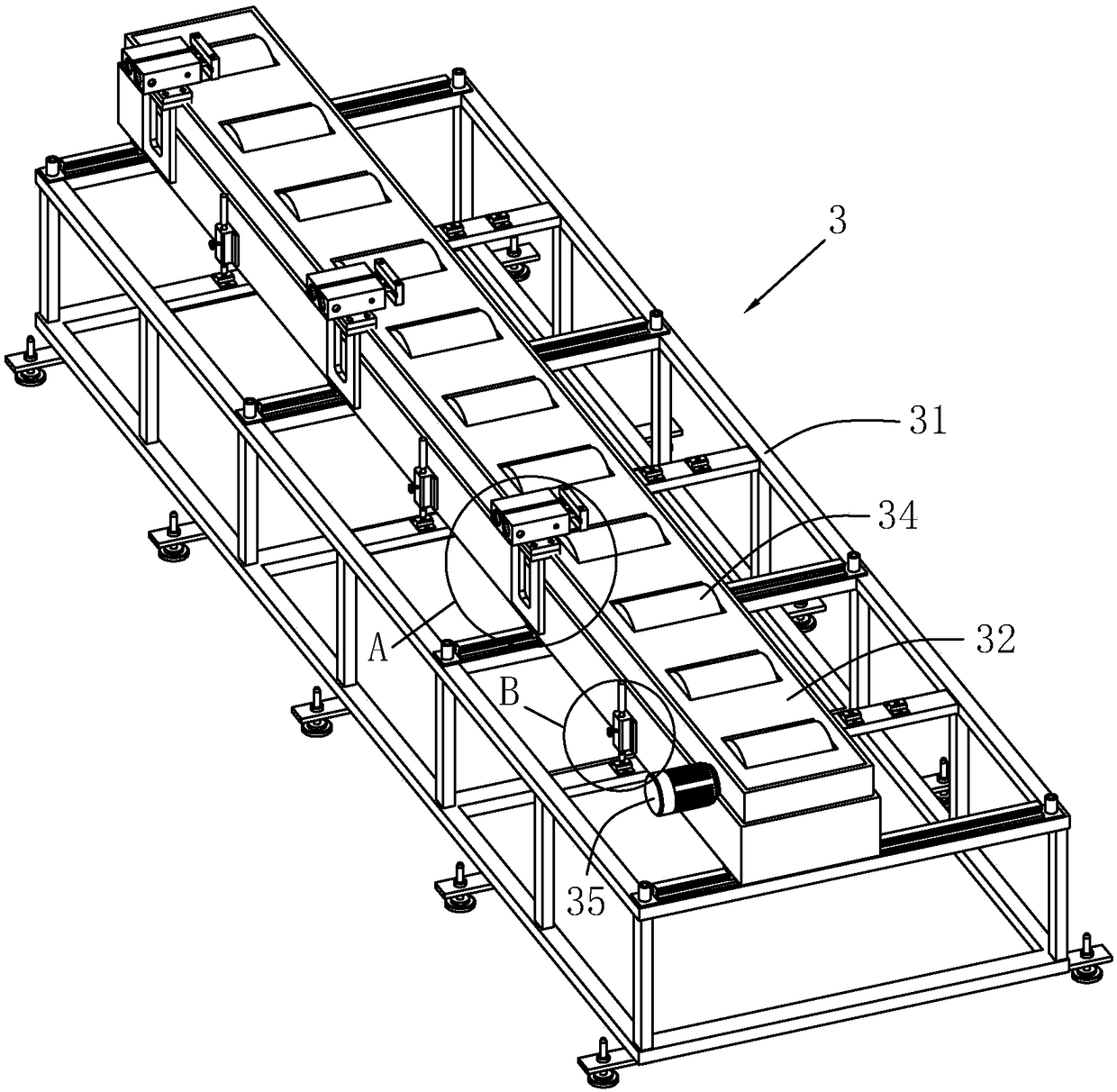 Automatic production line of civil protection gate