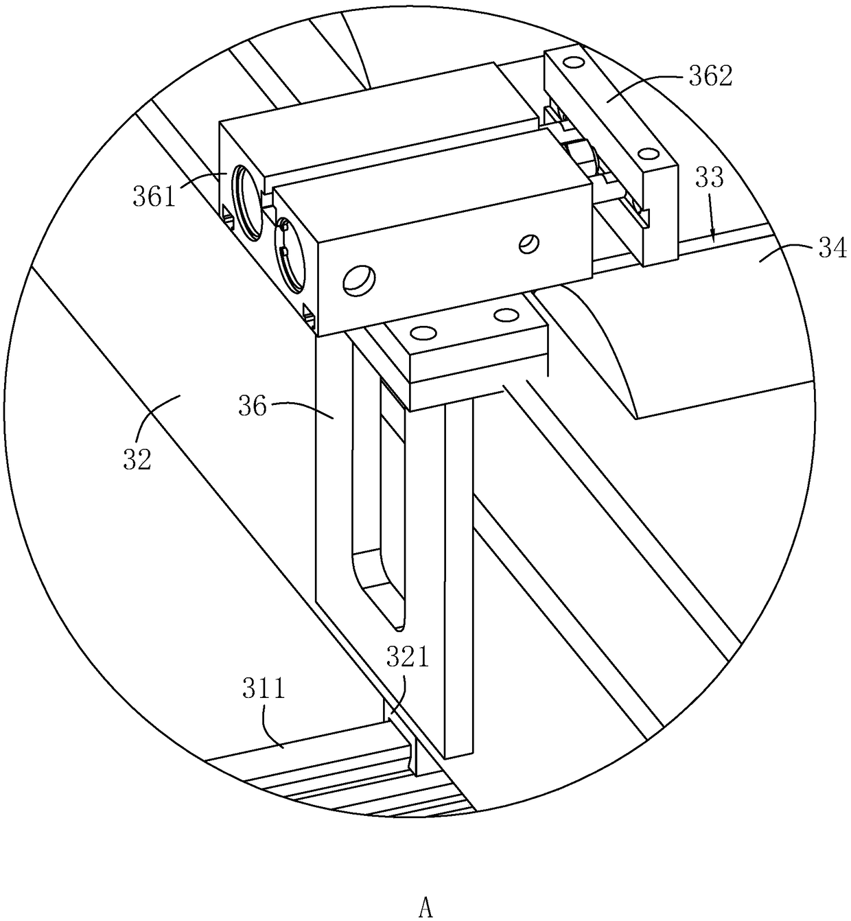 Automatic production line of civil protection gate