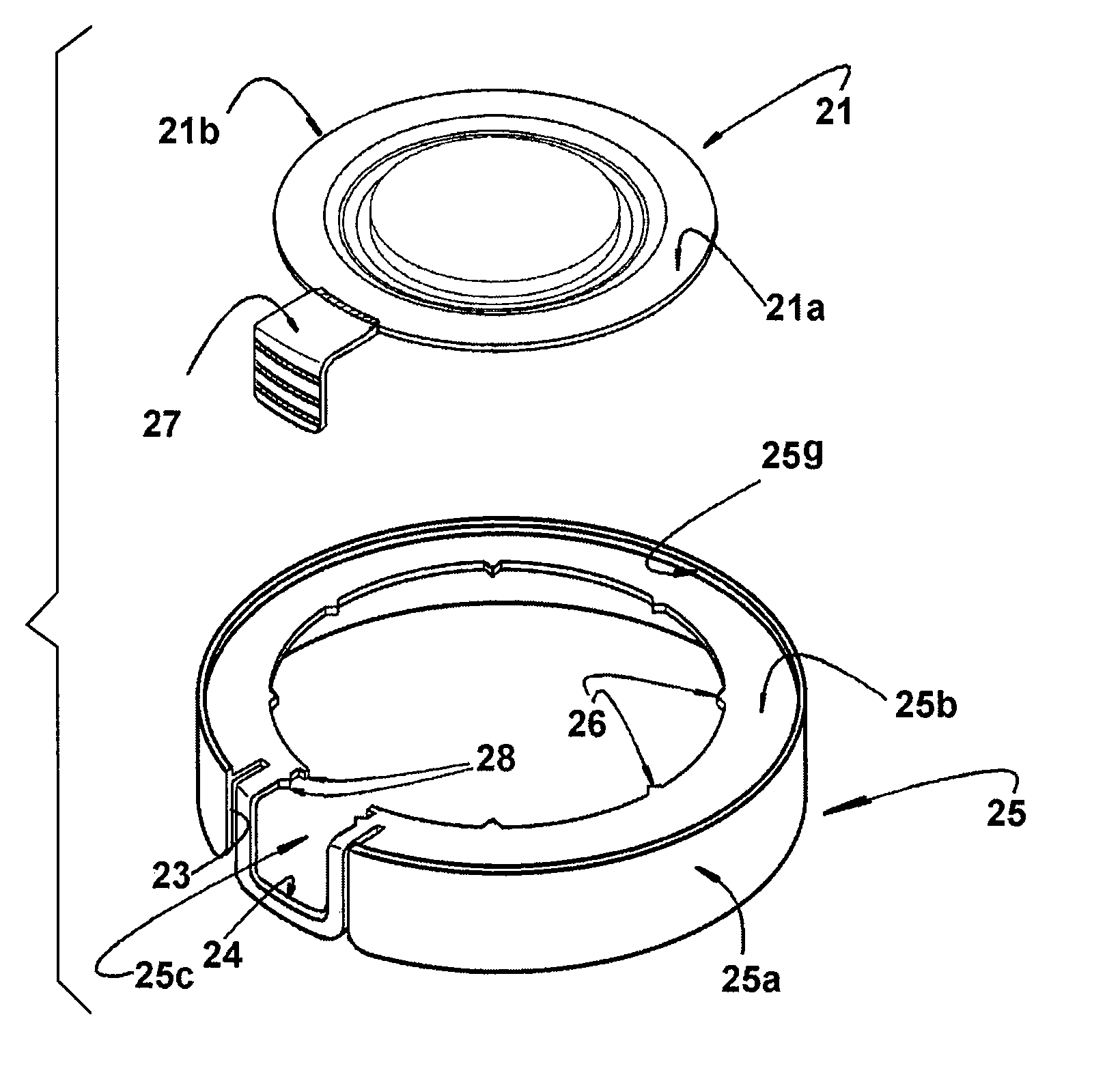 Closure assembly with breakaway sealing portion with gripping tab