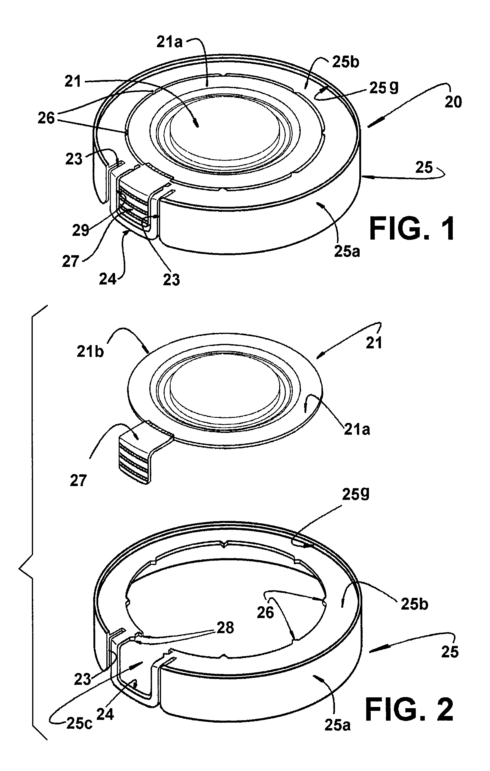 Closure assembly with breakaway sealing portion with gripping tab