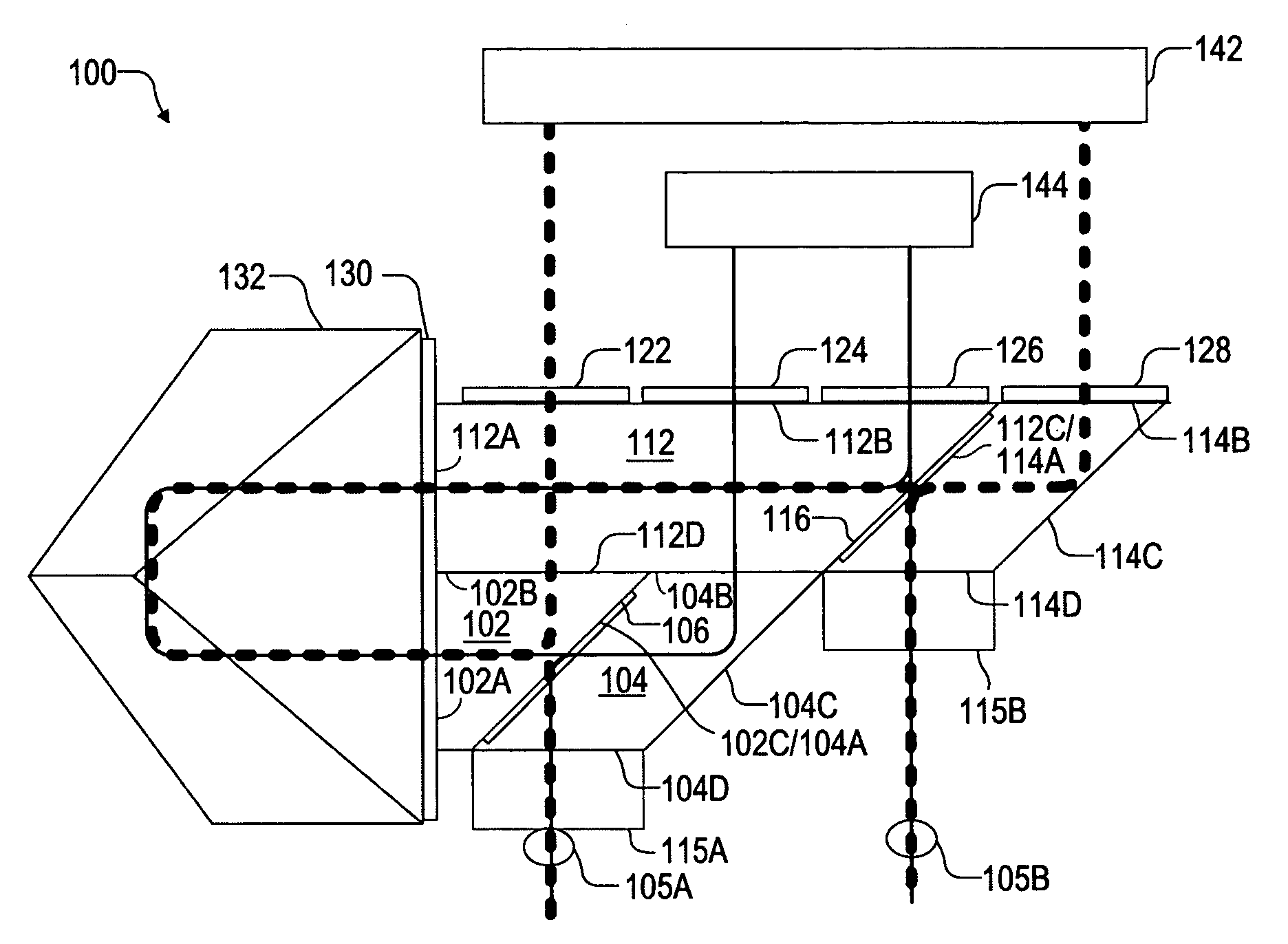 Differential interferometers creating desired beam patterns