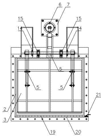 Hot air isolating door of thermal power station coal mill