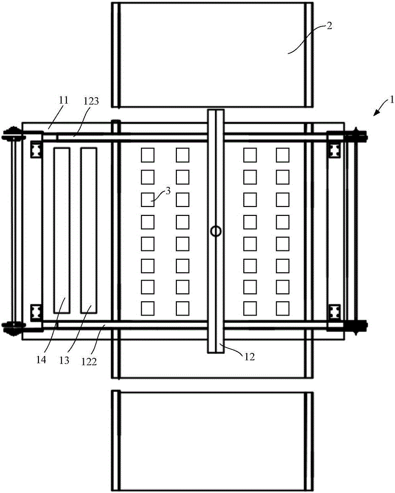 Automatic cell material overturning device and method and solar cell production line