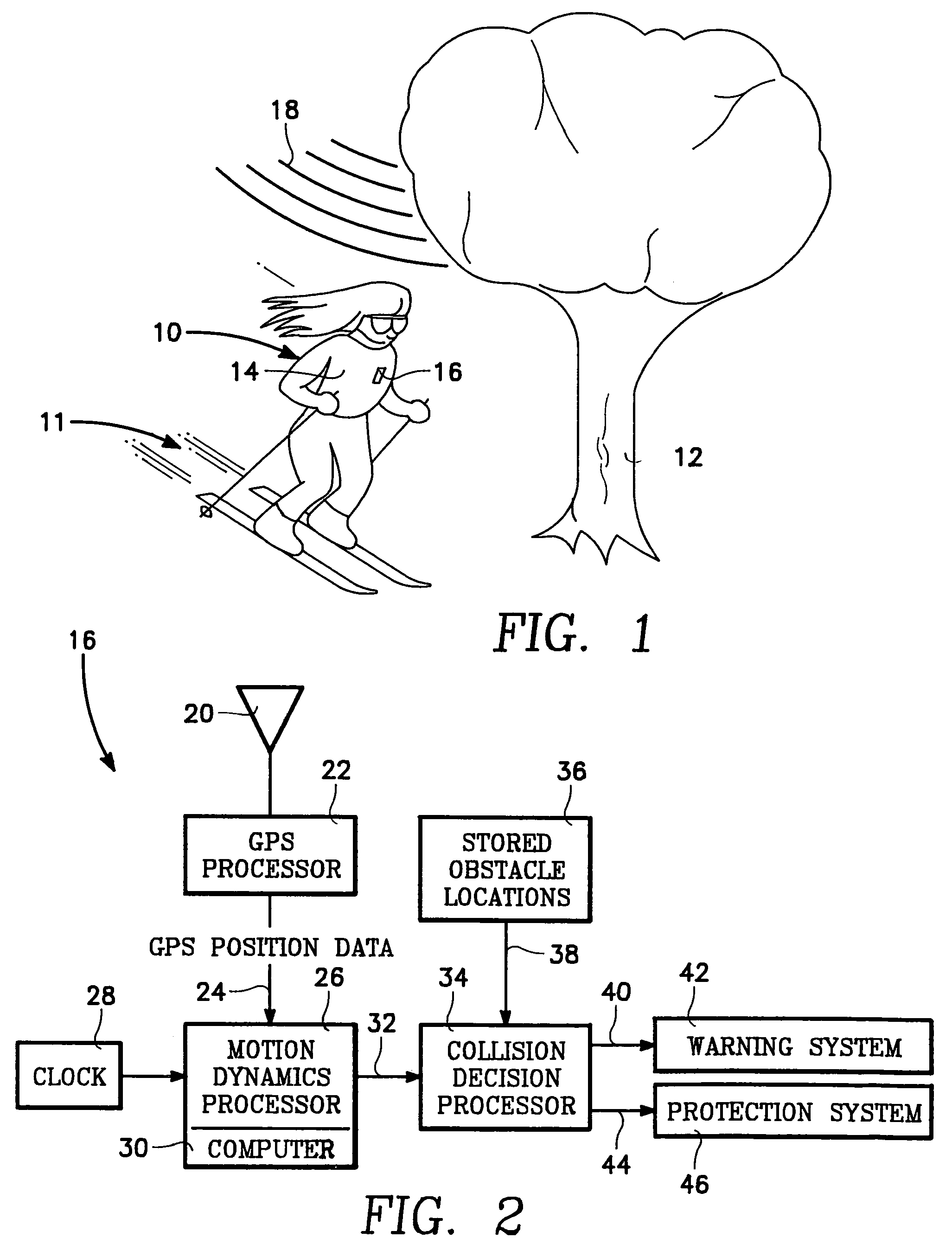 GPS collision avoidance apparatus