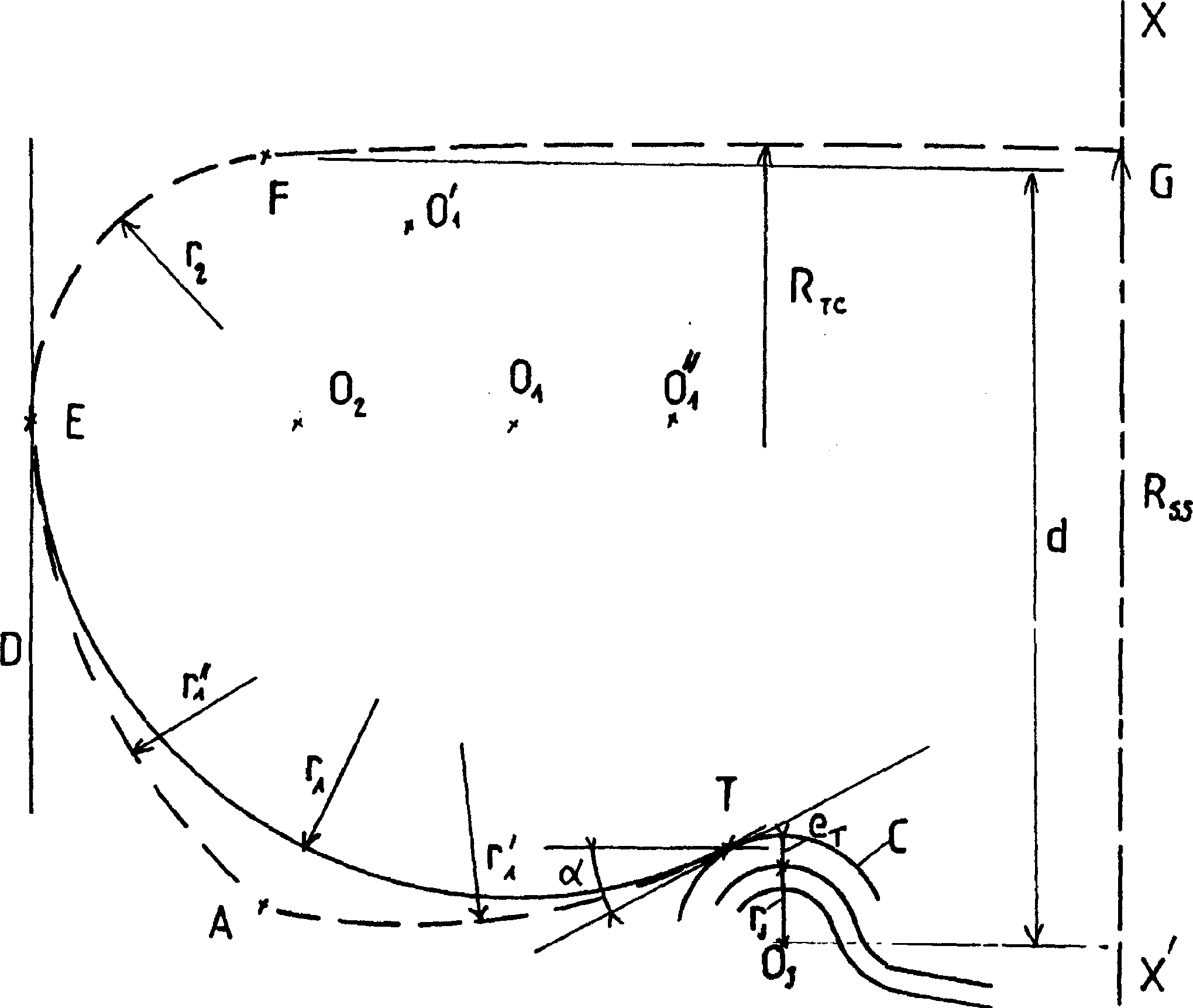 Tyre with laced breaker by reinforcement